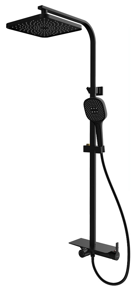 RUBINE Rain Shower Set RSC-DECKOS-F4-BK